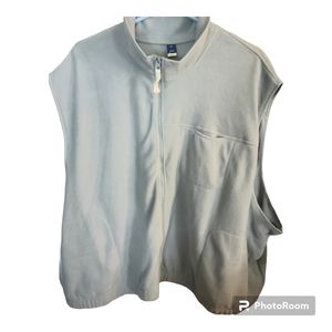 Old Navy Women's  fleece Vest Light Blue 4x NWT